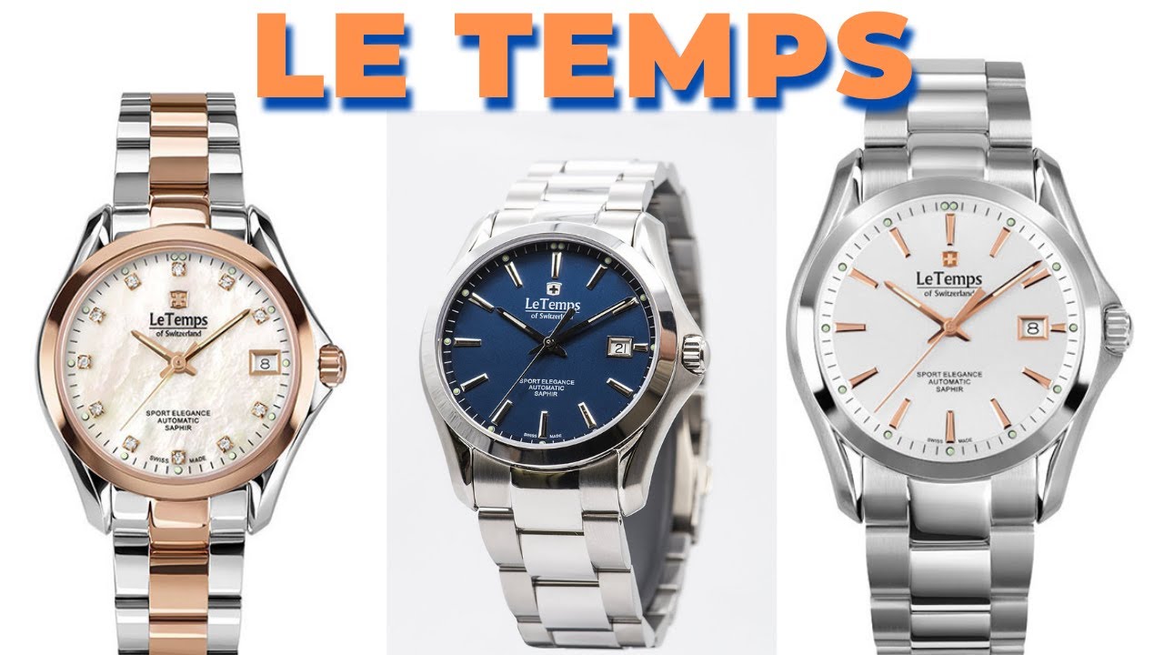 Мужские и женские Le Temps Sport Elegance - вечная швейцарская классика!