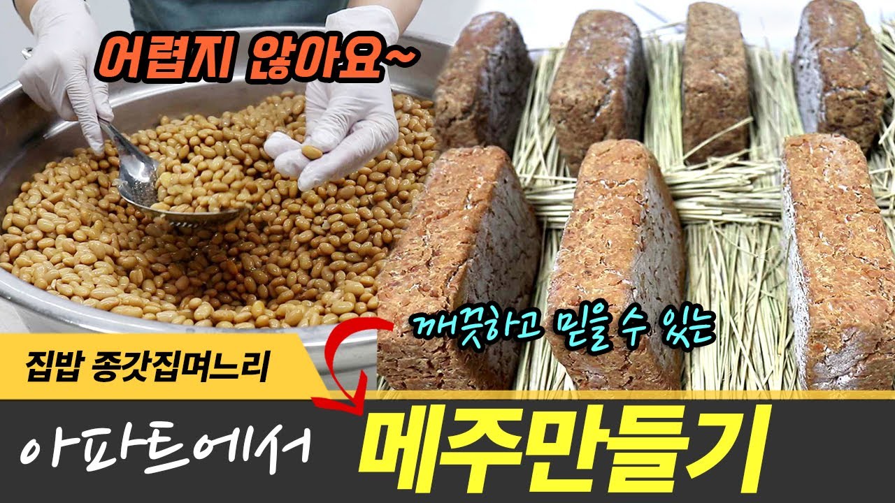 아파트에서 실패없이 메주 만들기 장 맛이 좋은 메주 띄우는 비법