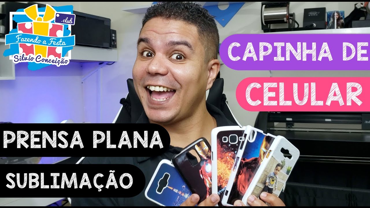 Sublimação: Capa de Celular com Foto na Prensa Plana