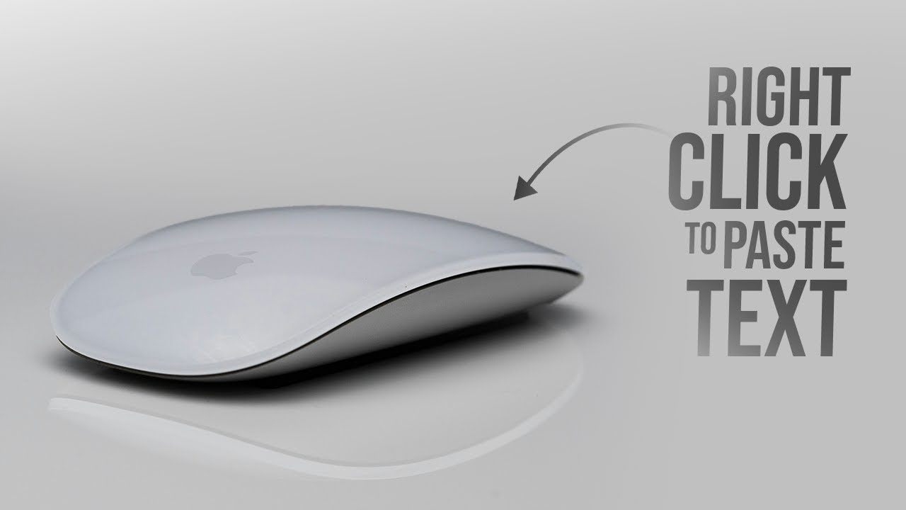 Как щелкнуть правой кнопкой мыши с помощью Magic Mouse, чтобы вставить текст (урок)