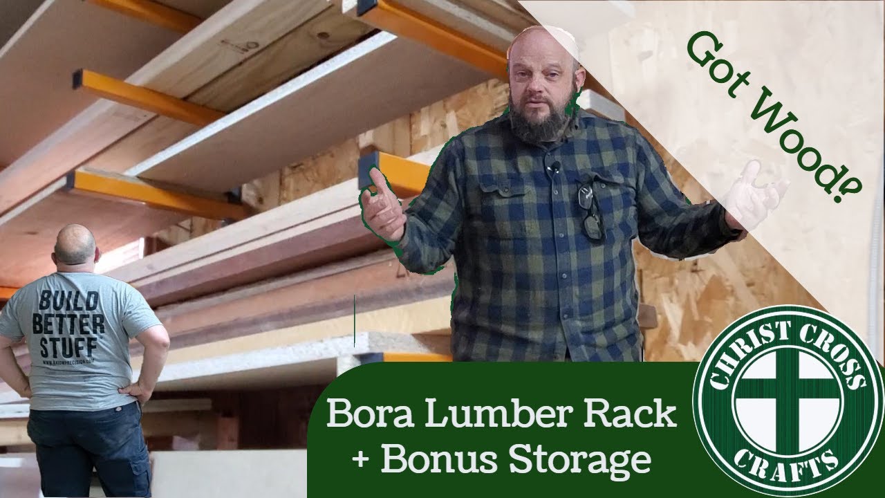 Unboxing and Assembly of the Bora Tools Wood Rack Plus Bonus Storage From Scrap