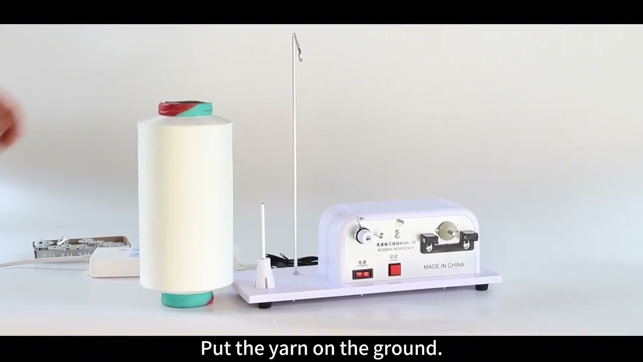 How to use bobbin winder for embroidery machine?
