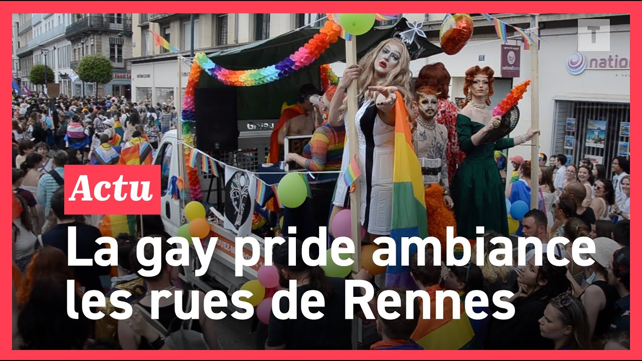Grosse ambiance avec 5000 personnes pour la Marche des fiertés  à Rennes #lgbtq #gaypride