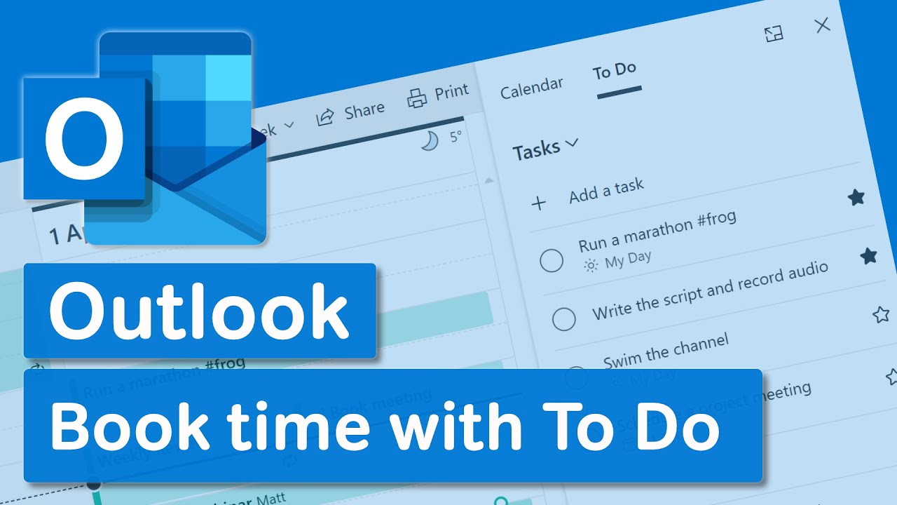 Microsoft To Do и Outlook | Выделяйте время для задач с помощью To Do