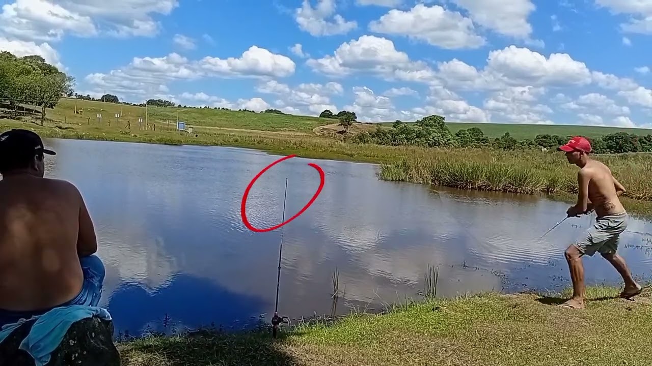 Tarde de domingo tentando umas traíras. 