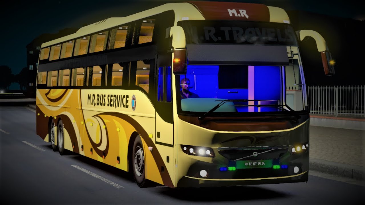 MR TRAVELS DRIVING NEW VOLVO BUS SURPRSIE UDAIPUR TO MUMBAI NIGHT DRIVING