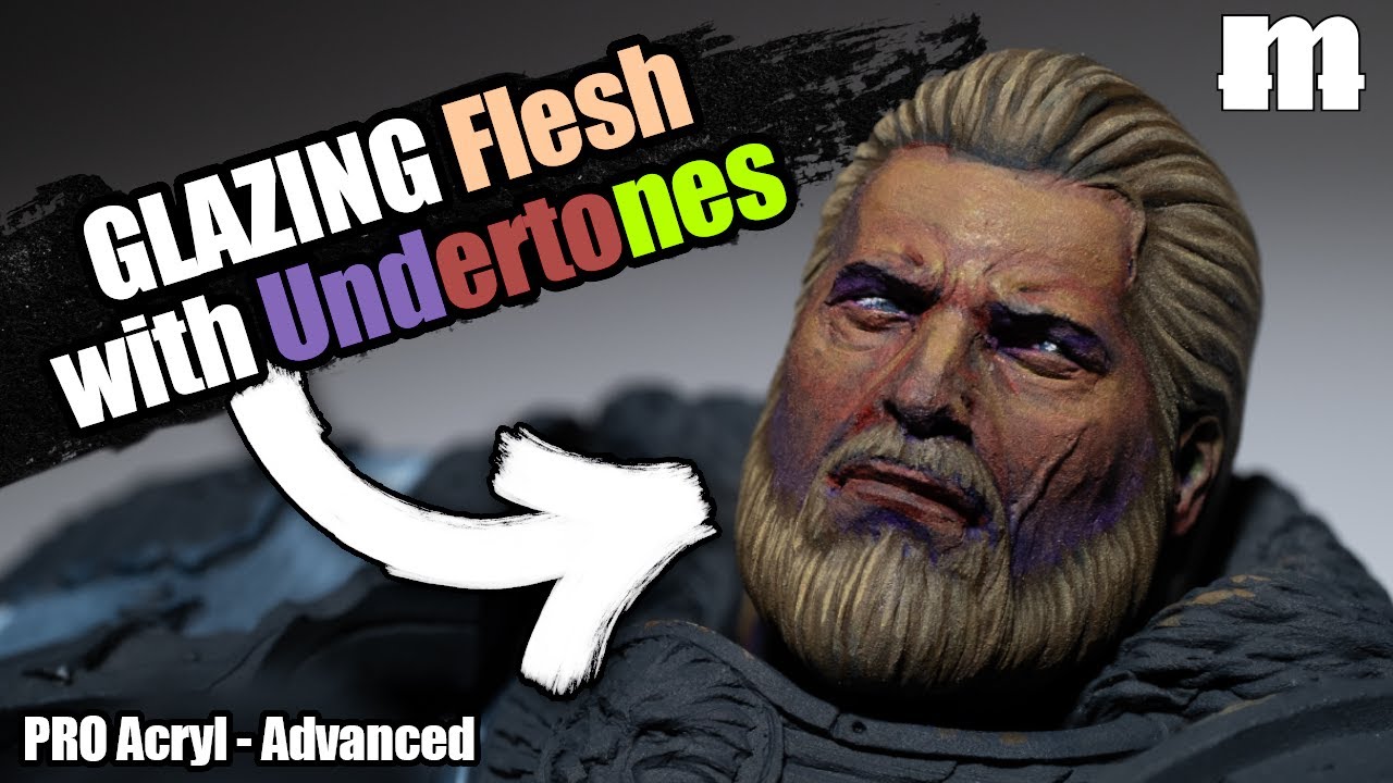 How to Paint Flesh with Glazes over Undertones - PRO Acryl Advanced