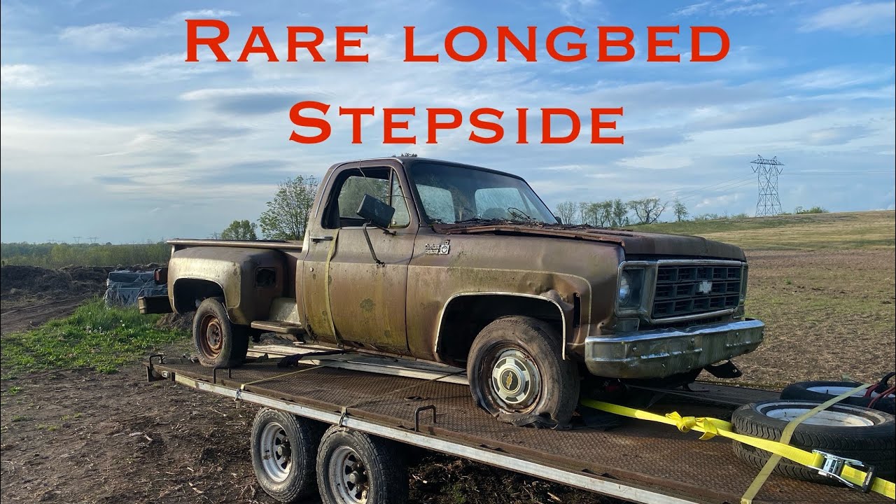 14 Year Old Buys Rare Long Bed Stepside Squarebody