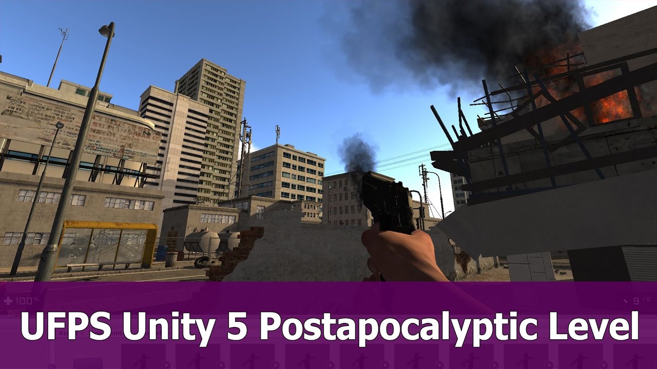 Unity 5 UFPS Post Apocalyptic Level