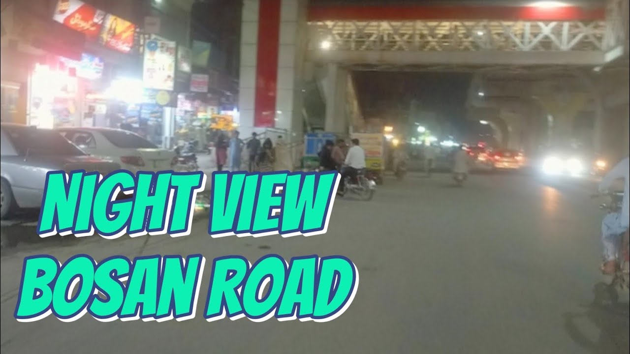 Night view Bosan Road with Ansari