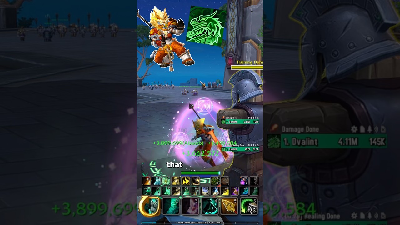 Mistweaver Monk Single-Button Build | Easy Healing in WoW 11.2 | #worldofwarcraft #shorts