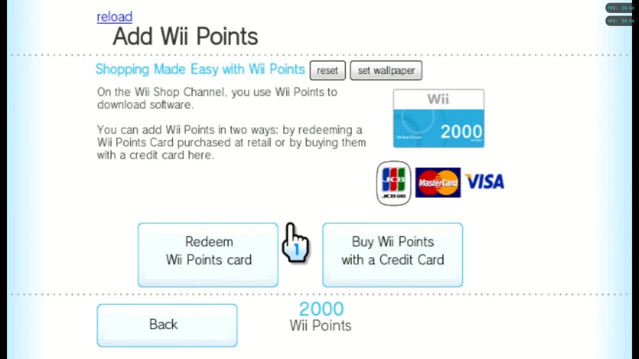 adding ""wii points"" to the wii shop in 2024