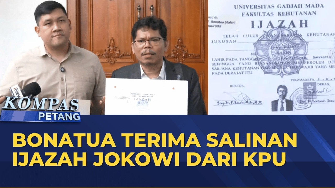 Bonatua Terima Salinan Ijazah Jokowi dari KPU, Untungkan Siapa? | KOMPAS PETANG