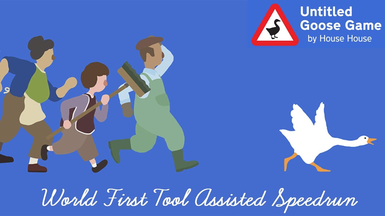 Untitled Goose Game TAS - Any% speedrun in 1:59.7