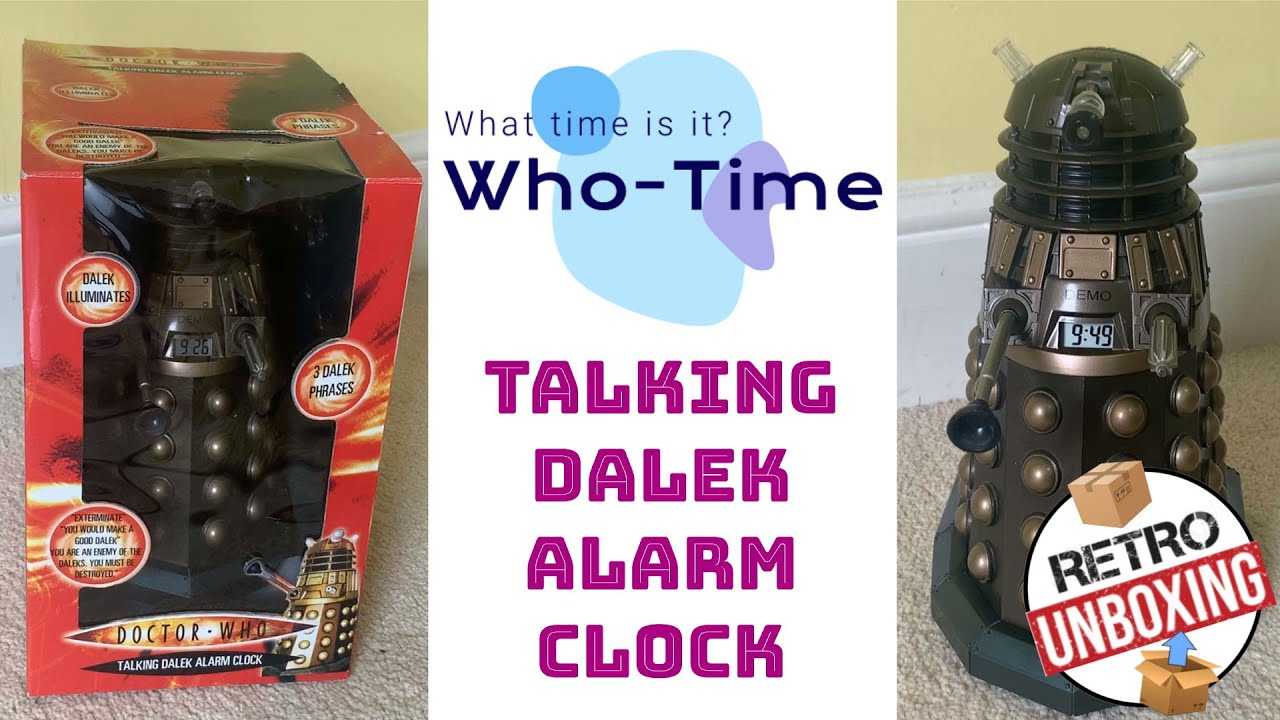 Doctor Who Talking Dalek Alarm Clock Retro Unboxing & Review (2020)