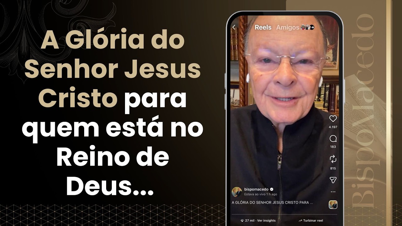 A Gl&oacute;ria do Senhor Jesus Cristo para quem est&aacute; no Reino de Deus... - Medita&ccedil;&atilde;o Matinal 25/03/26