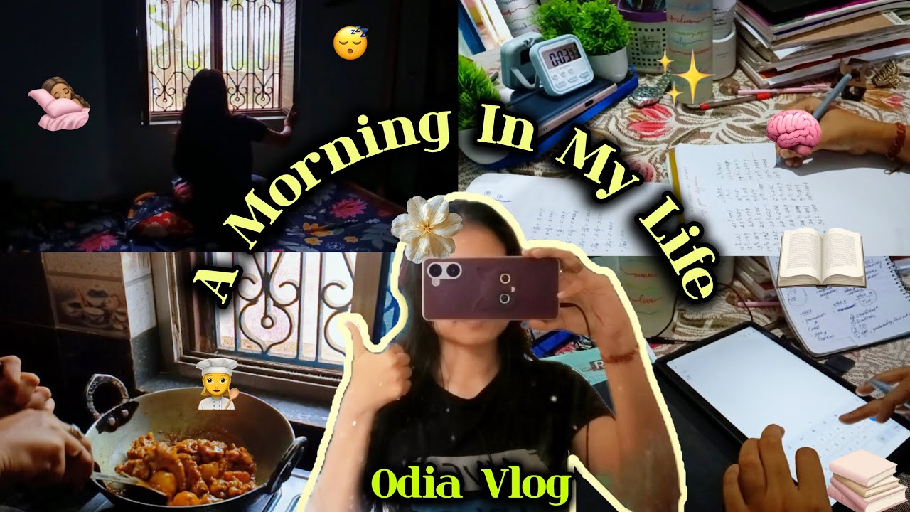 ✨Odia Morning Vlog||Study Vlog+Daily Routine🌷#odiavlog #SmrutiDC