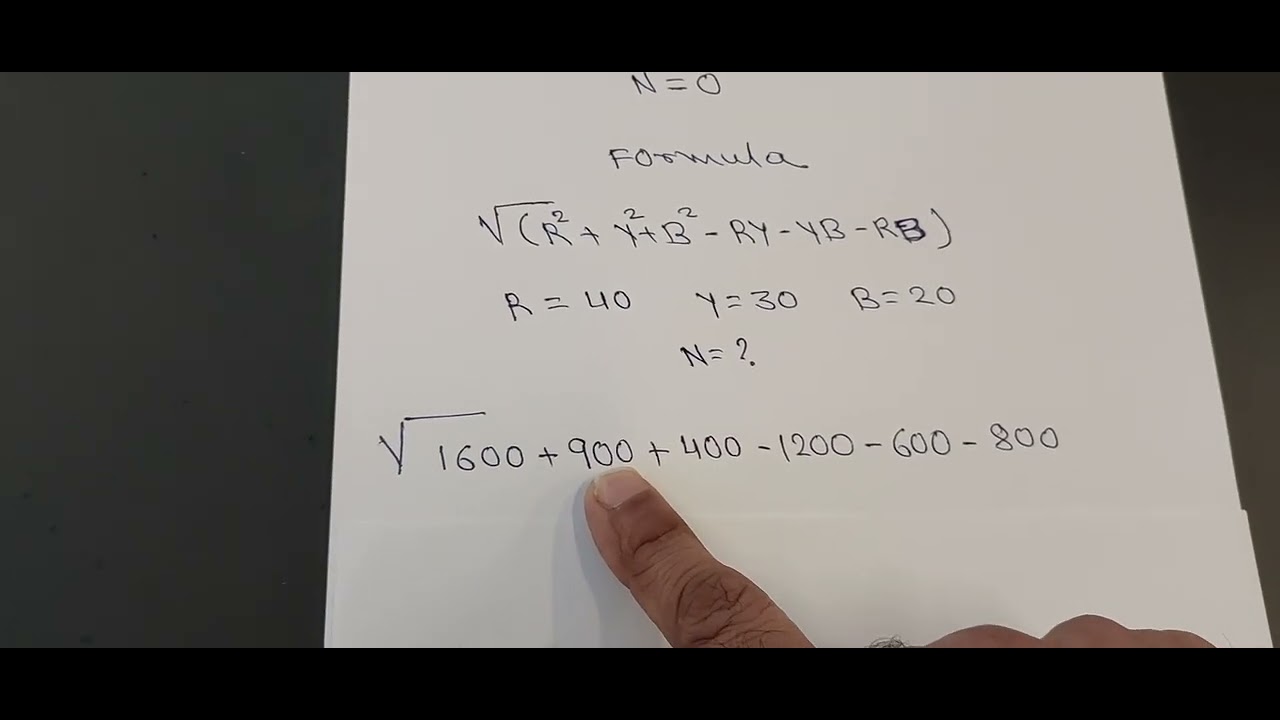 How to calculate neutral current in a 3 phase system. Unbalance load