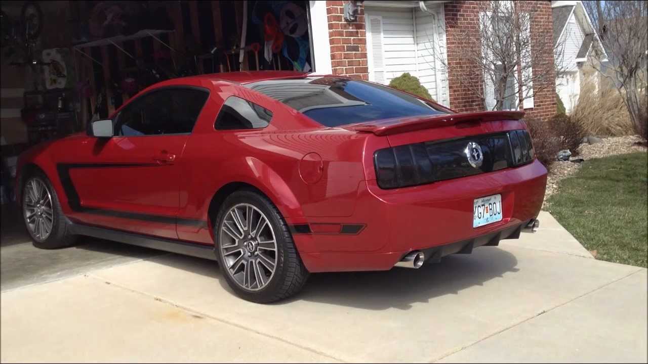 2008 V6 Mustang SLP Loudmouth Axleback Before/After