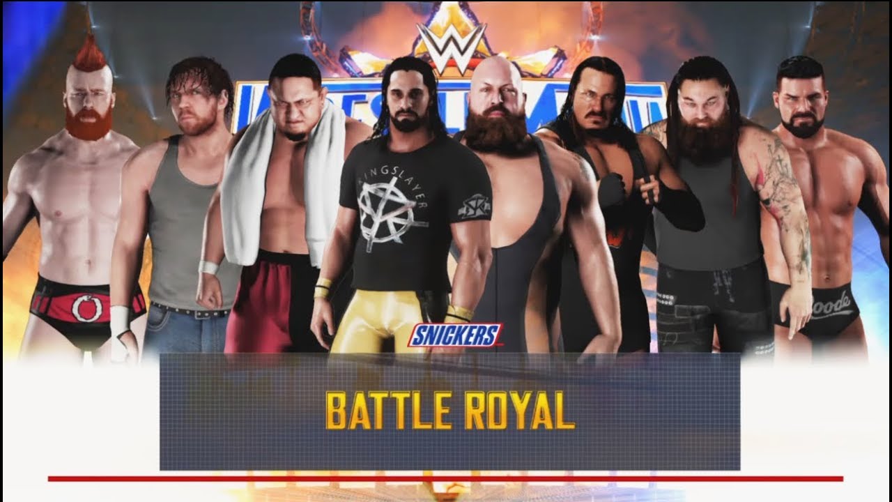 WWE 2K18 - 8 Man Battle Royal Match--WWE-2K18- Gameplay (PS4)