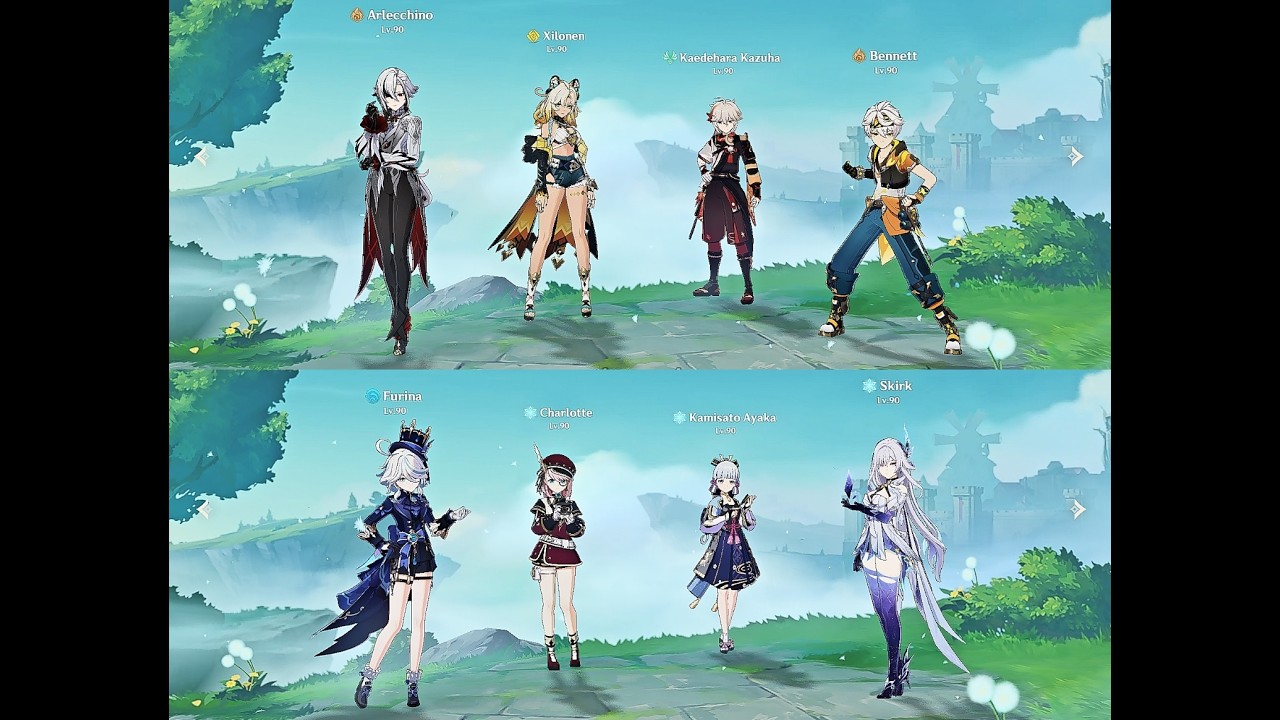 Abyss Luna 5 Arlecchino C0R2 Hypercarry & Double Cryo DPS Skirk&Ayaka Mar 16
