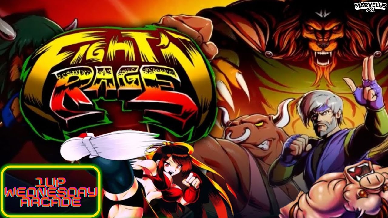 1UP Wednesday Arcade: Fight 'N Rage Arcade Mode Lets Play/Review | This Is A Blockbuster Beat Em Up!
