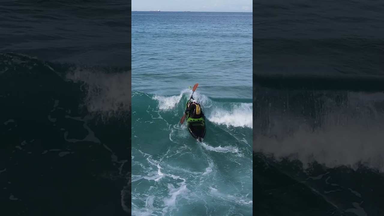 Viking Kayak Profish 400 rides well in the waves 👌 #fishingkayak #kayak #kayakfishing #kayaksurf