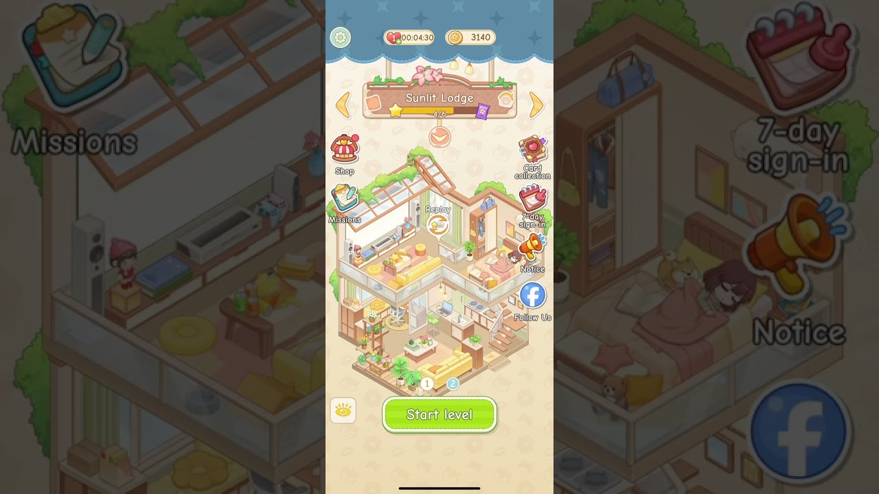 Oops! Tidy Up &ndash; Sunlit Lodge Walkthrough | Levels 1&ndash;2 🌲🏡✨