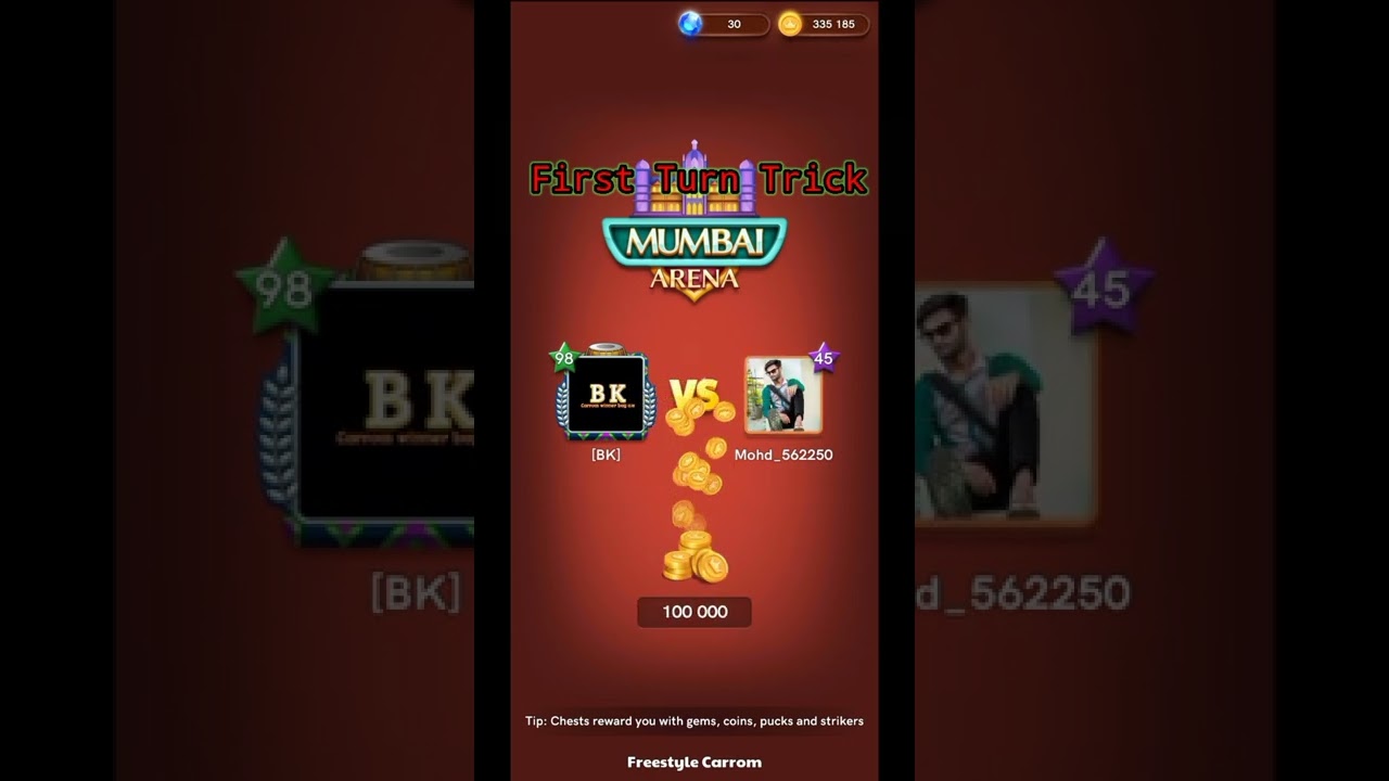💥 First Turn Trick Mumbai Arena Table Carrom Pool 💥