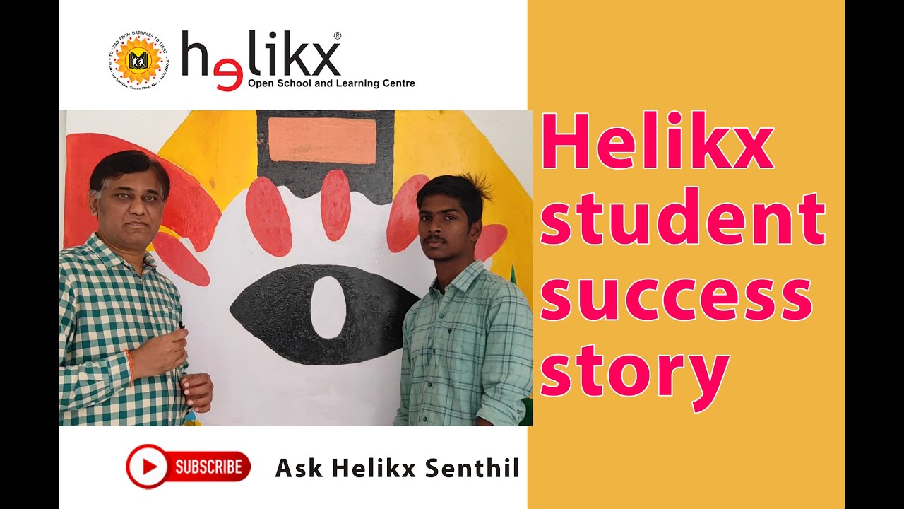 NIOS Success Story | Helikx Open School Salem | Dr G Senthilkumar