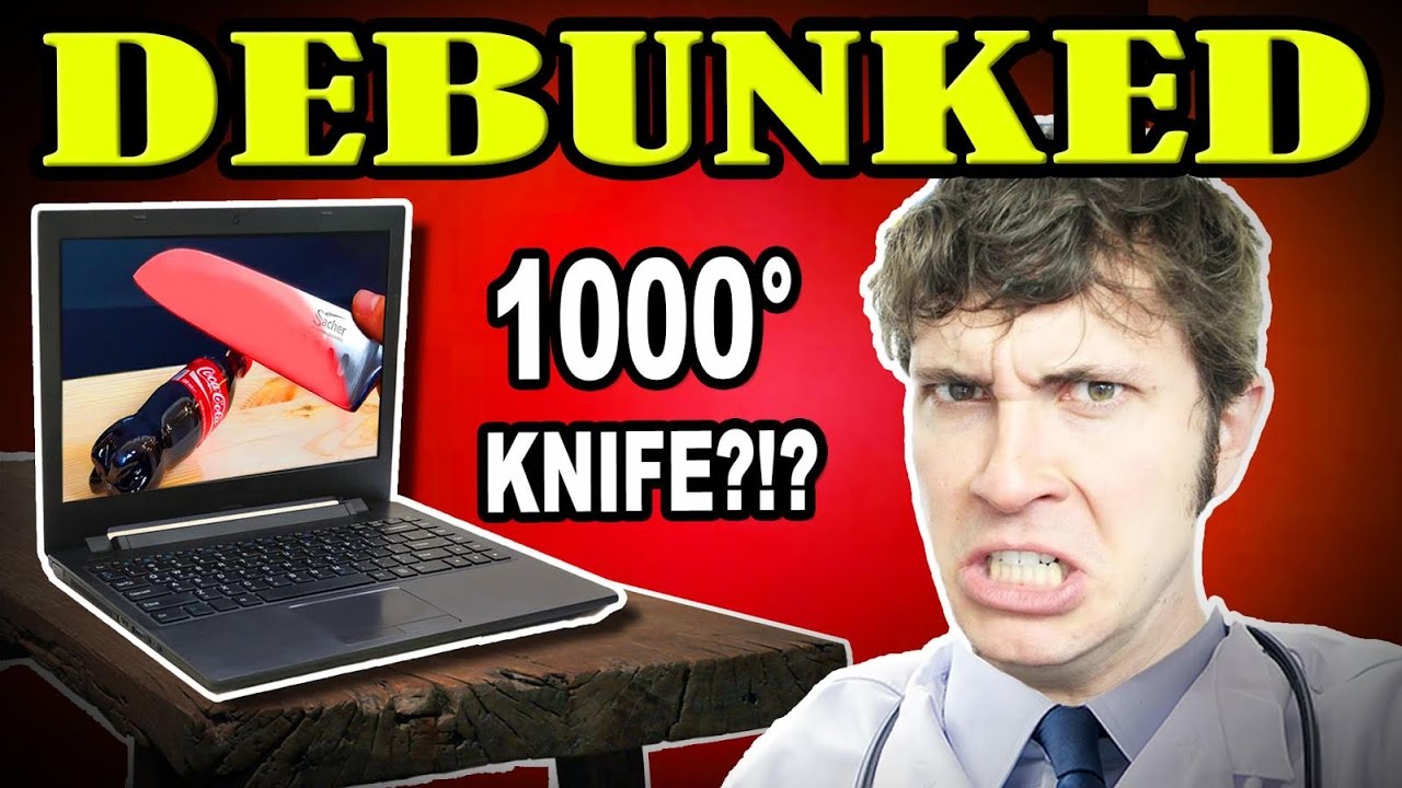 DEBUNKED: 1000 degree GLOWING knife Experiment (Parody)
