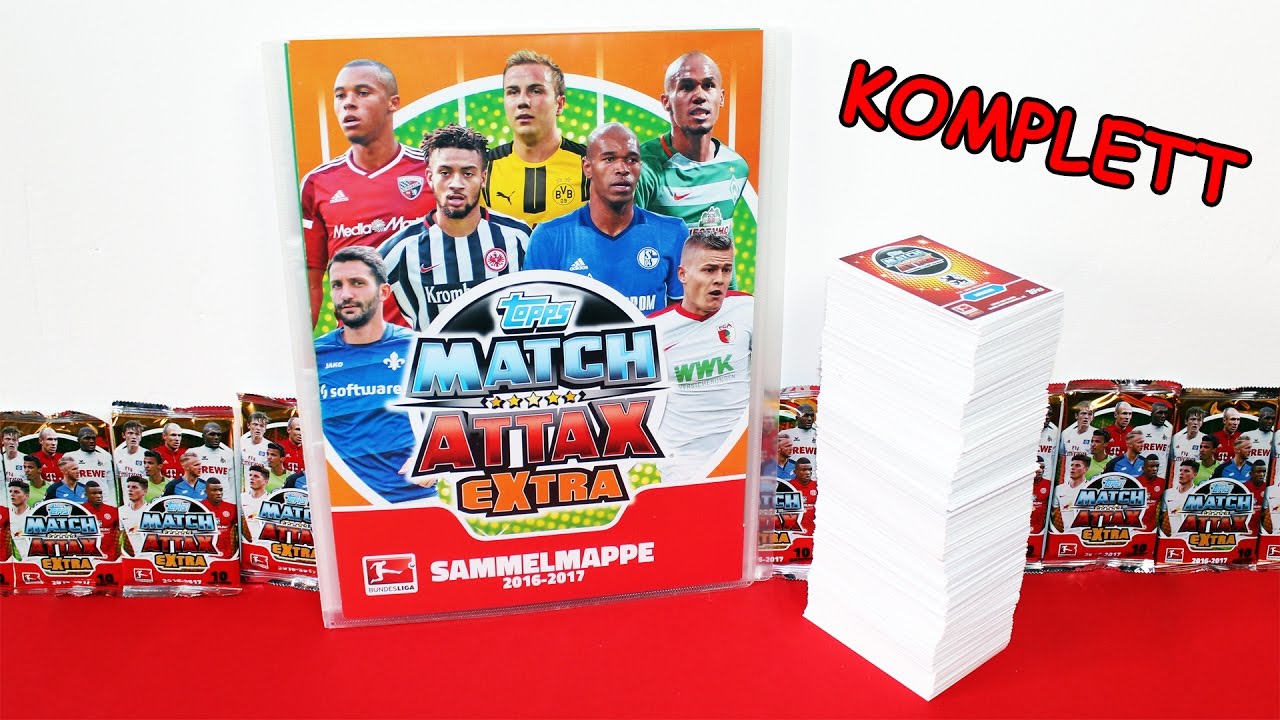 MATCH ATTAX EXTRA 2016/2017 Bundesliga RIESEN MAPPENUPDATE komplett ALLE KARTEN
