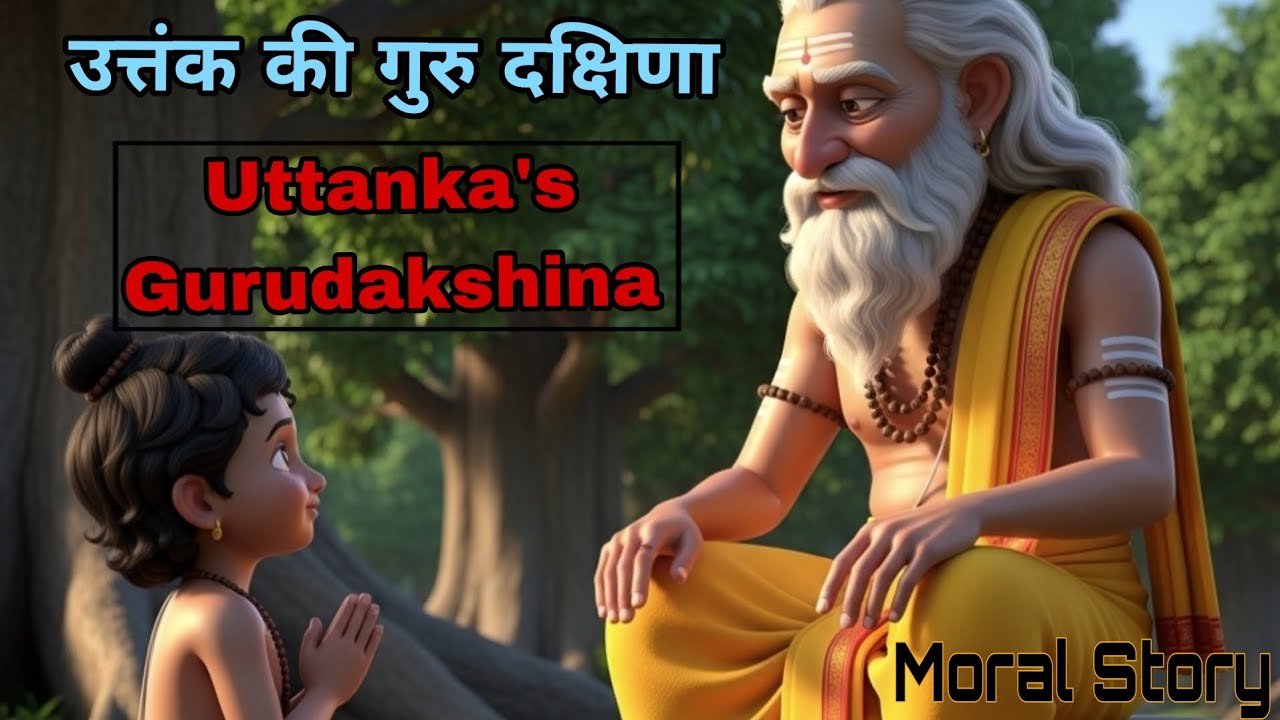 Uttanka’s Gurudakshina – The Forgotten Tale from Mahabharata | #Animated Moral Story #Mahabharata 