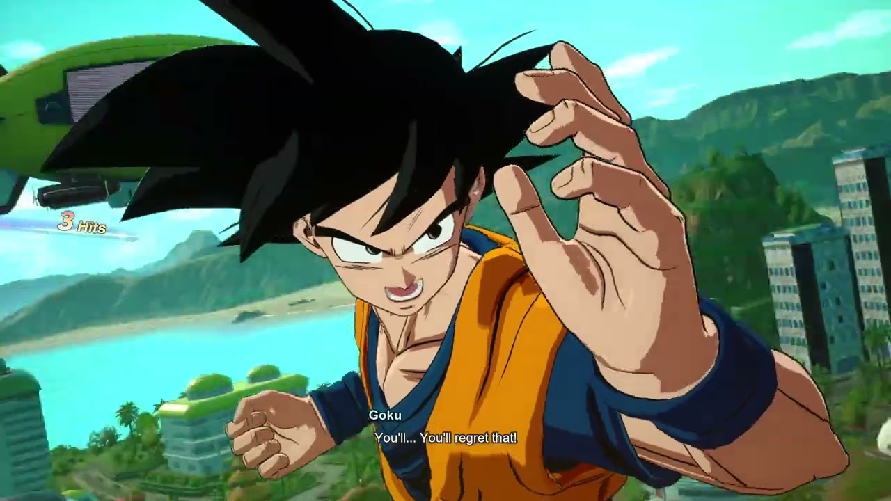Goku and gohan training part 2