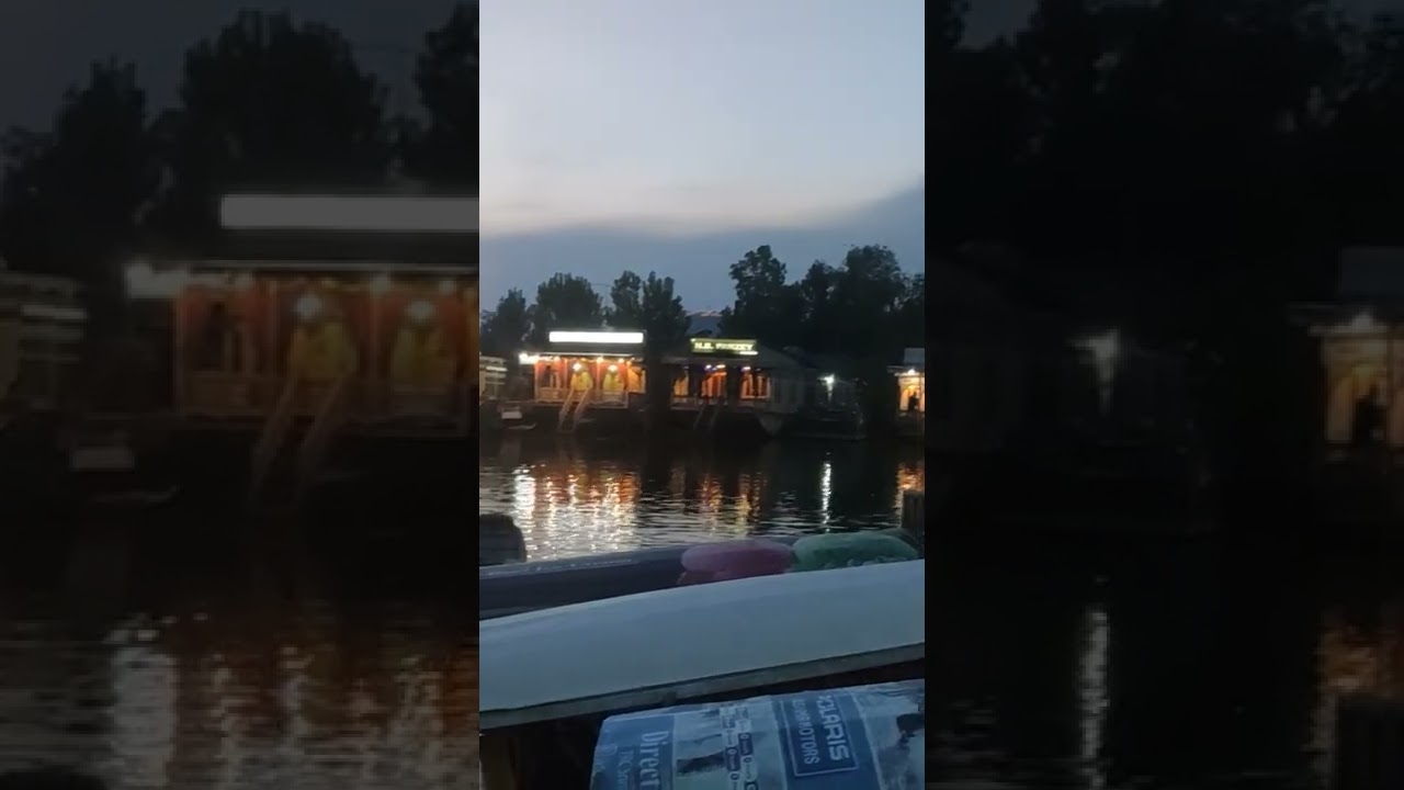 #dal lake#srinagar #night view