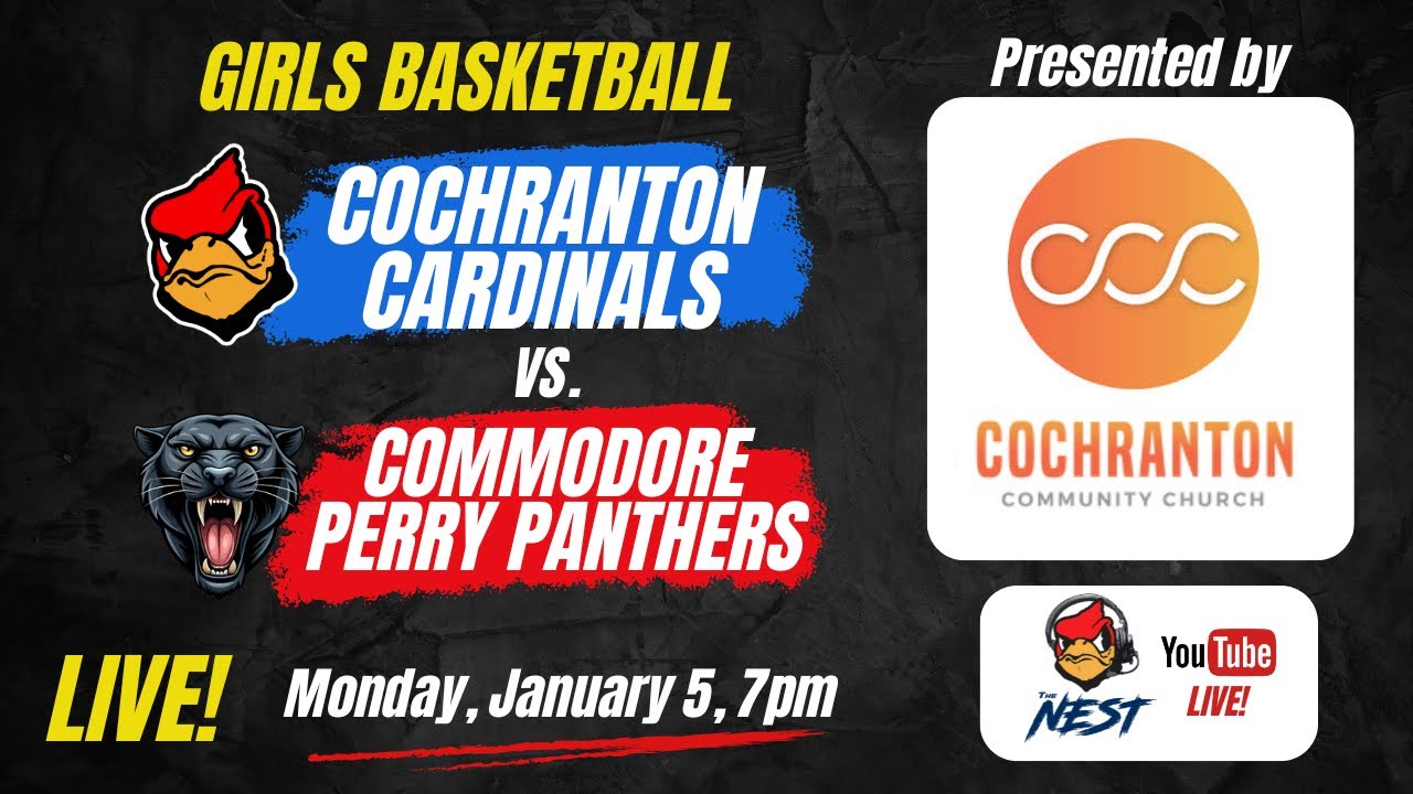 Cochranton vs. Commodore Perry (Girls Basketball) Monday, January 5, 7pm