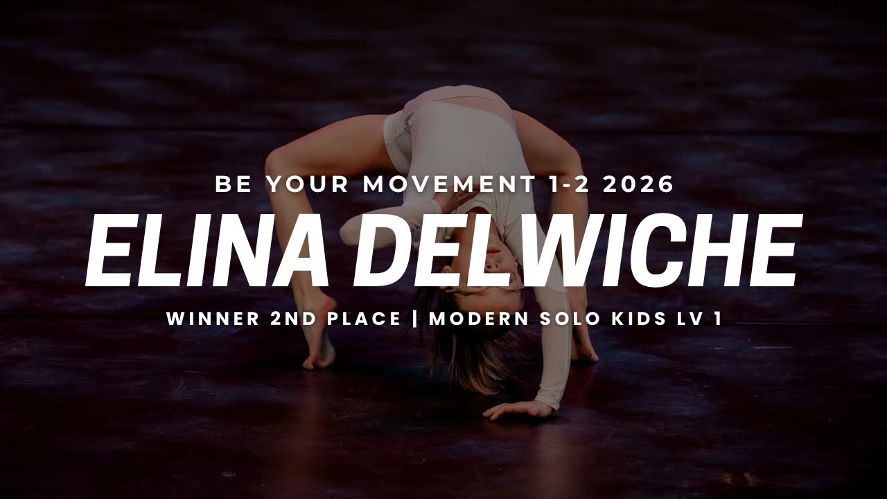 Elina Delwiche | 2nd place | Modern Solo Kids LV 1 | BYM 1-2-2026 Oosterhout