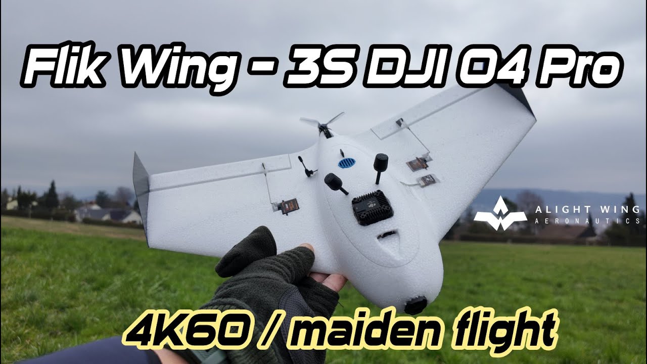 Flik Wing DJI O4 Pro 3S Maiden Flight / Sub 250 fun Wing