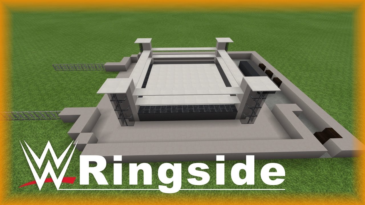 How to make a WWE ringside area!! (Minecraft Tutorial)