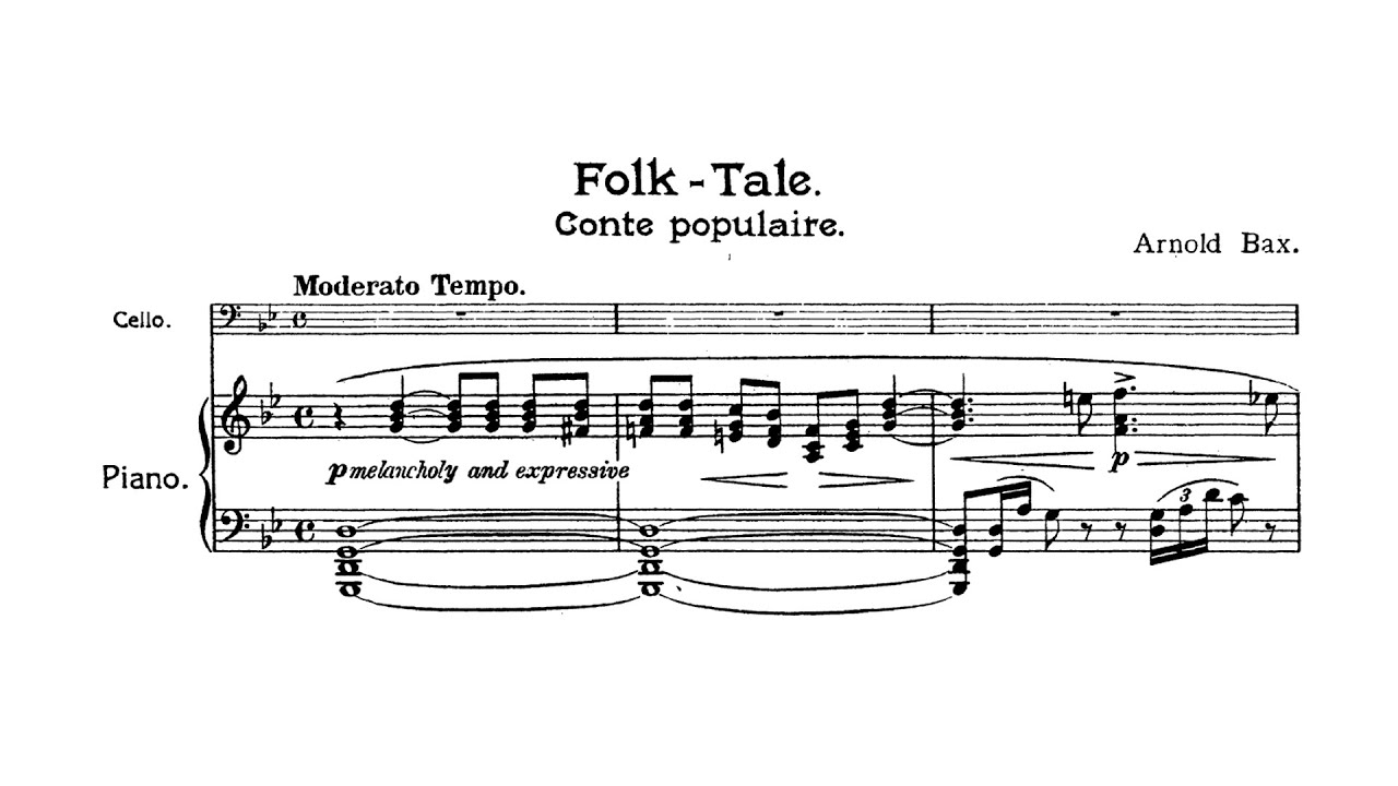 Arnold Bax - Folk-Tale [Score Video]