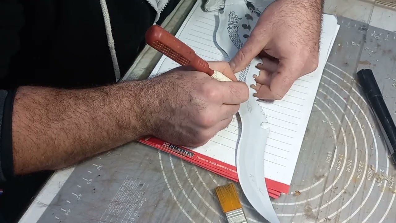 etching/engraving/customizing fantasy knife blade