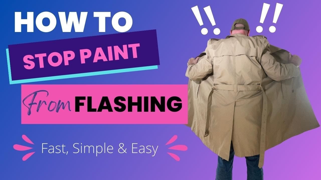 How to fix dull areas in your wall paint.  Eliminate paint flashing.