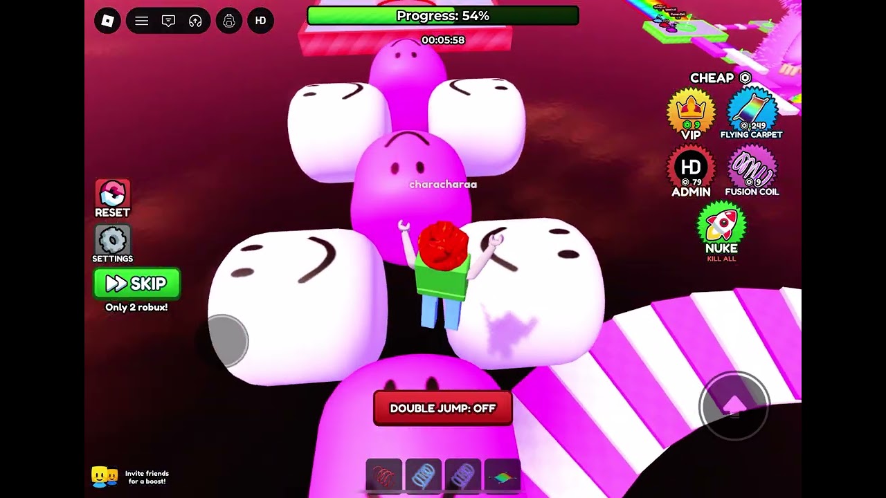 Completing Valentines Obby by CATALYST OBBIES stages 0 to 100
