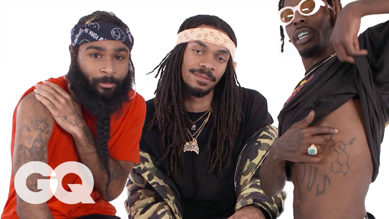 Flatbush Zombies Break Down Their Tattoos | Tattoo Tour | GQ