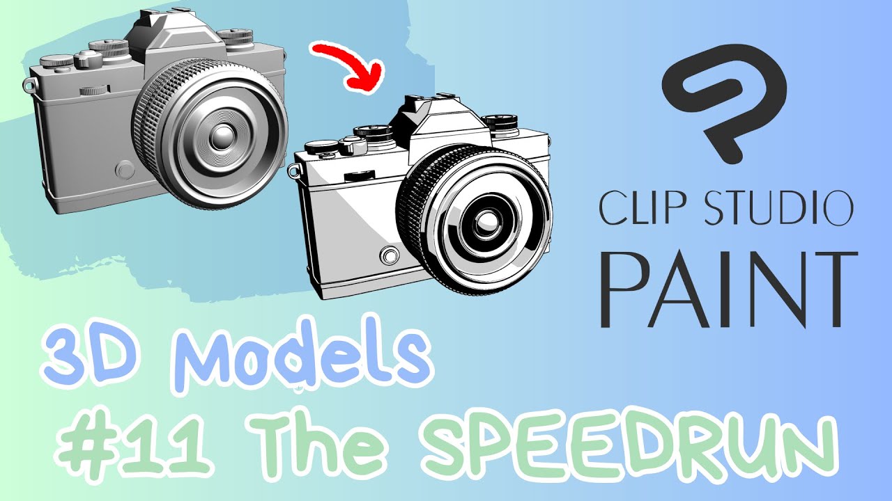 How to use 3D Models in Clip Studio Paint - #11 The SPEEDRUN!