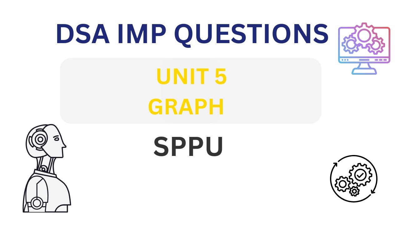 DSA Unit 5 | Graph | Important Questions | SPPU | DSA PYQs
