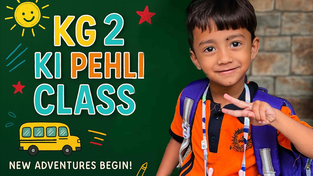 Zeeshan’s First Day of School! KG 2 Adventure Begins 🎒✨| GS college ke 2 Vlogger...| G.S. College.
