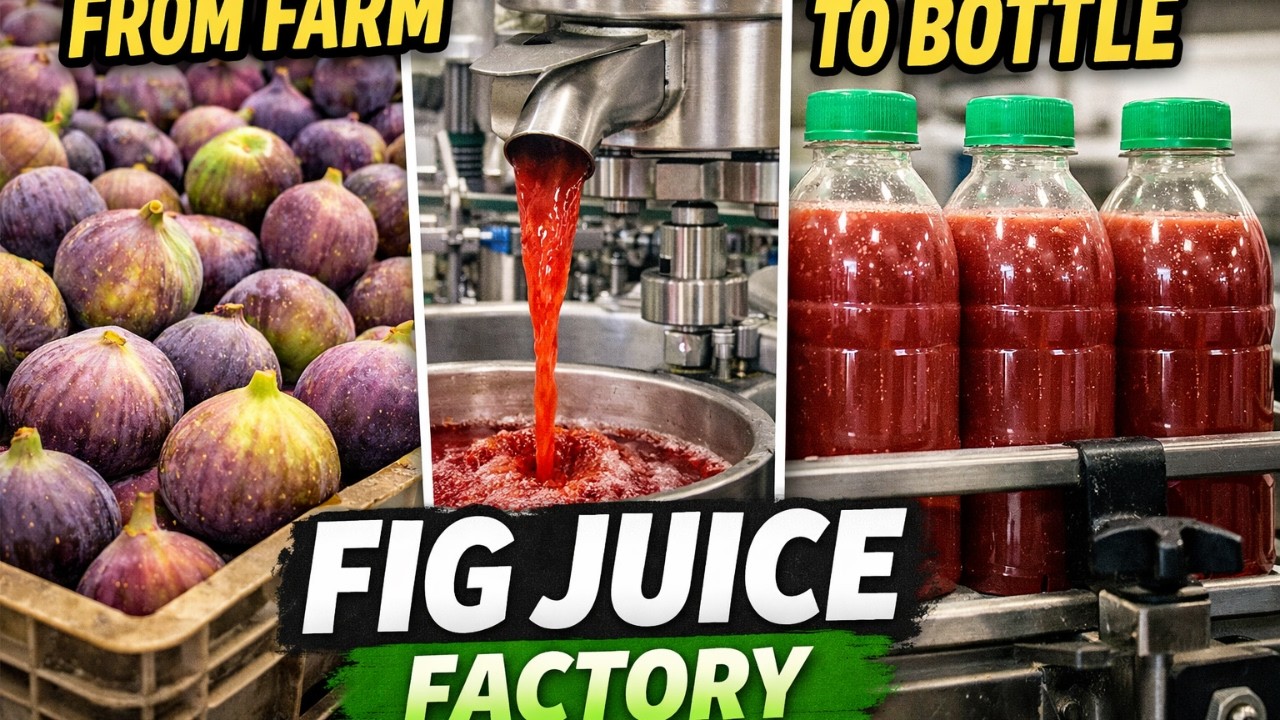 Fig Juice Factory Process | From Fresh Orchard Figs to Industrial Juice Production