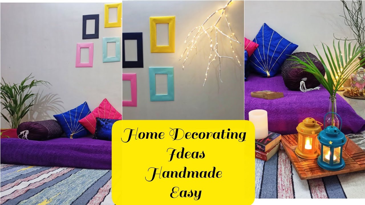 Home Decorating Ideas Handmade Easy |Create some awesome wall hanging and decorate the seating area
