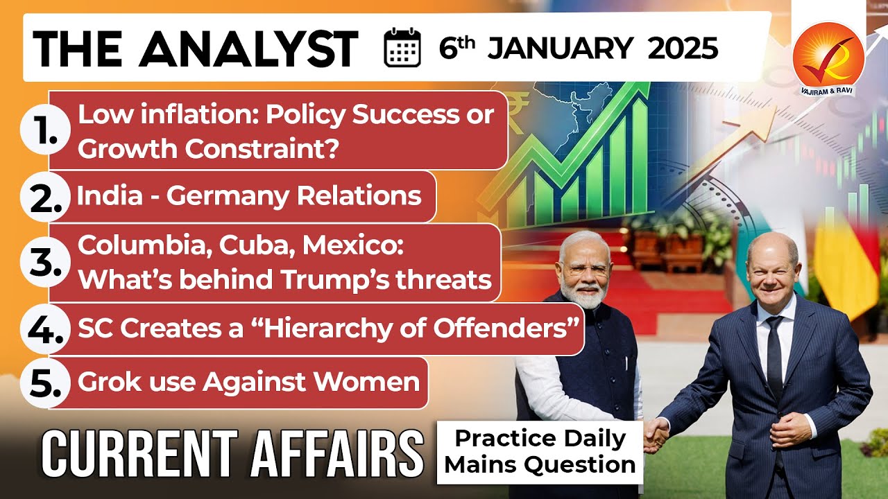 Current Affairs Today 6 JAN 2026 I UPSC Daily Current Affairs I The Hindu Analysis I The Analyst